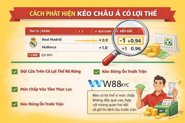 Kèo Châu Á – Hướng Dẫn Đọc Kèo, Tính Tiền Và Nhận Diện Kèo Chất Lượng 2 Chiến thuật nhận diện kèo thơm và tránh bẫy nhà cái W88