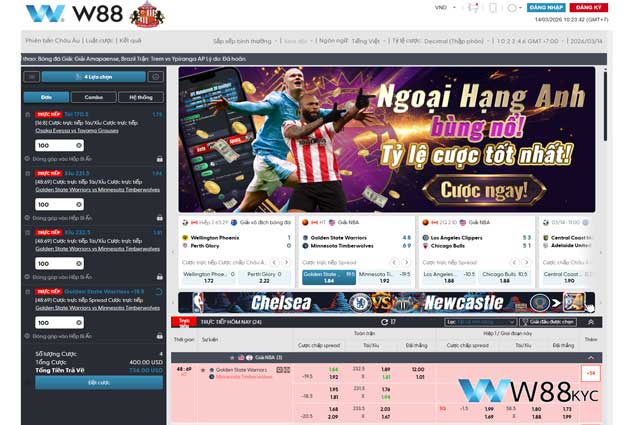 Hướng dẫn cách chơi cá cược bóng rổ W88 hiệu quả nhất 2026 2 Quy trình các bước tham gia cá cược bóng rổ tại W88 Statecouncil