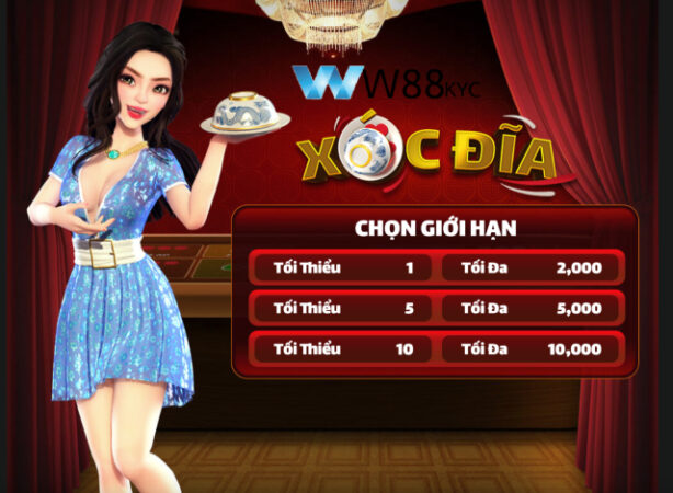Xóc Đĩa W88: Hướng Dẫn Luật Chơi Và Cách Bắt Cầu Hiệu Quả 2026 1 Giao diện bắt đầu ván game Xóc Đĩa trực tuyến tại nhà cái W88